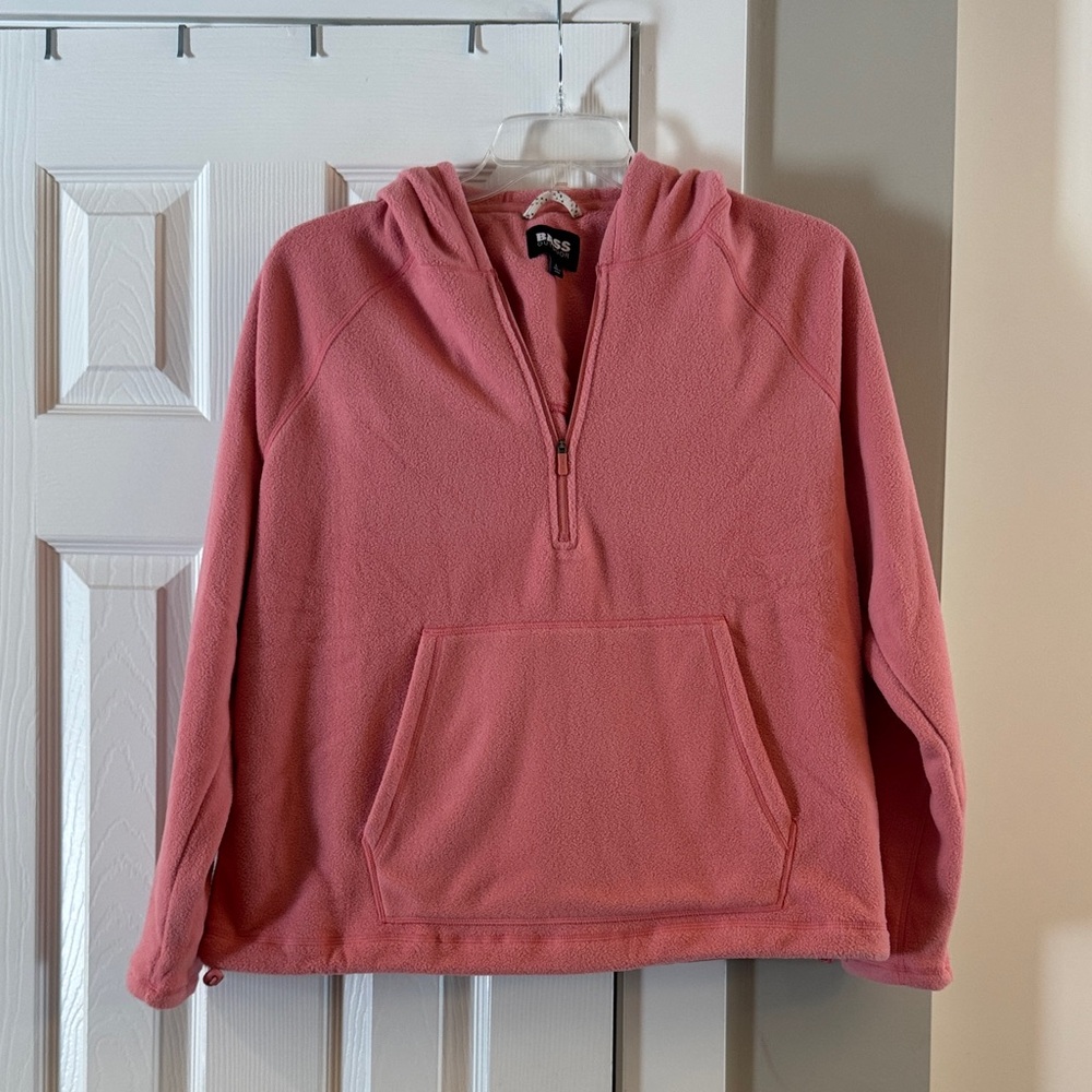 Bass Outdoor Women's Pink Quarter-Zip Sweater NWT